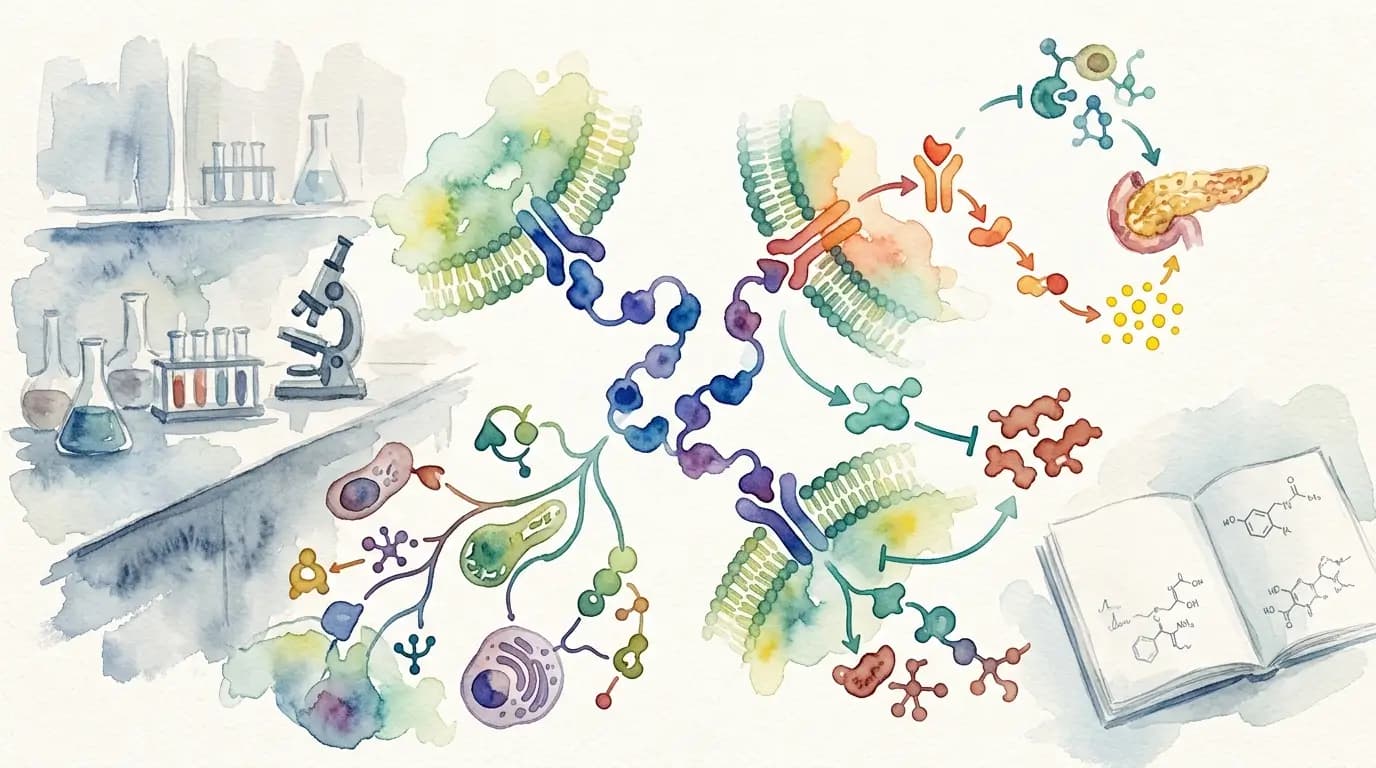GLP-3 peptide interactions at a molecular level in a lab setup. — glp3 peptide